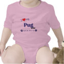 I Love My Pug Mix (Female Dog) t-shirts
