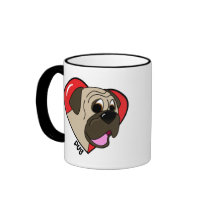 I Love my Pug Mug (Cartoon)