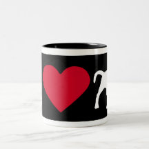 "I Love my Puggle" Coffee Mugs