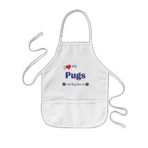 I Love My Pugs (Multiple Dogs) Apron
