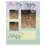 I love my Puppy Photo Birth Template Personalized Letterhead