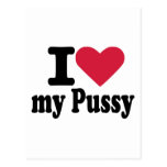 I love my pussy post cards