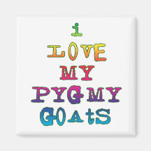 I Love My Pygmy Goats Fridge Magnet