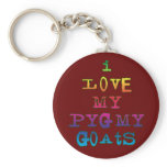 I Love My Pygmy Goats keychains