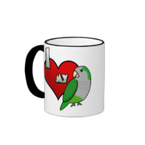 I Love my Quaker Parrot Coffee Mug