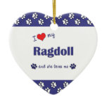 I Love My Ragdoll (Female Cat) Christmas Ornament