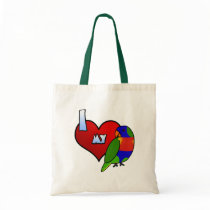 I Love my Rainbow Lorikeet bags