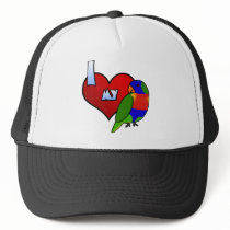 I Love my Rainbow Lorikeet hats