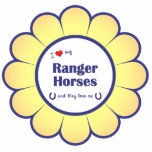 I Love My Ranger Horses (Multiple Horses) Photo Cutouts