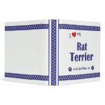 I Love My Rat Terrier (Female Dog) Binder