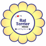 I Love My Rat Terrier Mixes (Multiple Dogs) Photo Sculpture