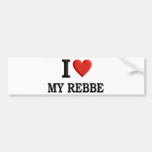 I love My Rebbe Bumper Sticker