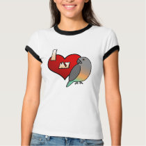 I Love my Red Bellied Parrot T-Shirt by MenagerieMayhem I Love my Red Bellied Parrot T-Shirt