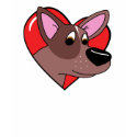 I Love my Red Heeler Dark T Shirt by MenagerieMayhem I Love my Red Heeler Dark T Shirt
