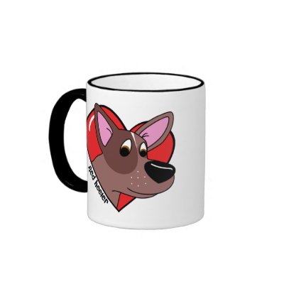 I Love my Red Heeler Mug by MenagerieMayhem