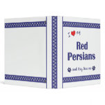 I Love My Red Persians (Multiple Cats) Binder