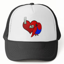 I Love my Red Sided Eclectus Trucker Hats