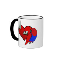 I Love my Red Sided Eclectus Mug
