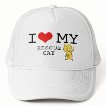 I Love My Rescue Cat Hat by thehatch I Love My Rescue Cat Hat