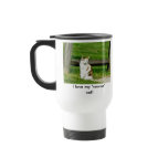 I love my "rescue" cat! Travel Mug