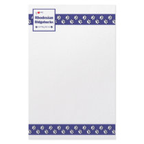 I Love My Rhodesian Ridgebacks (Multiple Dogs) Personalized Stationery