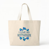 I Love My Rottweiler bags
