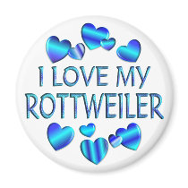 I Love My Rottweiler magnets