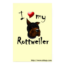 I Love My Rottweiler Poster posters by SLDogs I Love My Rottweiler Poster posters