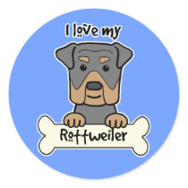 I Love My Rottweiler stickers