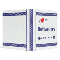 I Love My Rottweilers (Multiple Dogs) Binders