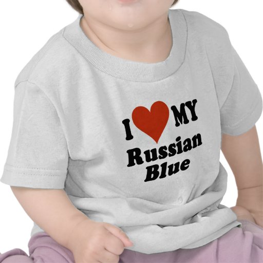 Cat Shirts Love My Russian 75