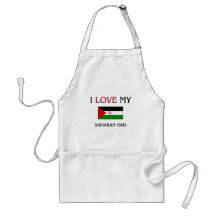 I Love My Saharan Dad Aprons