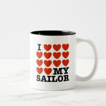 I Love My Sailor mugs