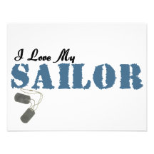 I Love My Sailor Invitations