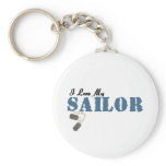 I Love My Sailor Key Chain
