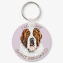 I Love my Saint Bernard keychains by DanesRUs I Love my Saint Bernard keychains