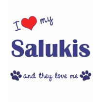 I Love My Salukis (Multiple Dogs) t-shirts by thatsalottadogs I Love My Salukis (Multiple Dogs) t-shirts