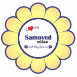 I Love My Samoyed Mixes (Multiple Dogs) Cut Out
