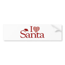 I Love My Santa bumper stickers
