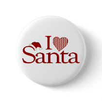 I Love My Santa buttons