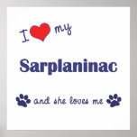I Love My Sarplaninac (Female Dog) Poster
