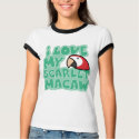 I Love My Scarlet Macaw Ladies Ringer T-Shirt by MenagerieMayhem I Love My Scarlet Macaw Ladies Ringer T-Shirt