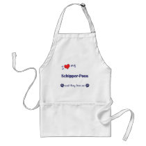I Love My Schipper-Poos (Multiple Dogs) aprons by dogadoodle I Love My Schipper-Poos (Multiple Dogs) aprons