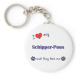 I Love My Schipper-Poos (Multiple Dogs) keychains