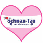 I Love My Schnau-Tzu (Female Dog) Cut Out