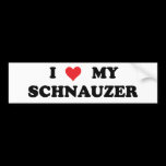 I Love My Schnauzer bumper stickers