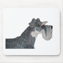 I Love My Schnauzer mousepads