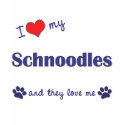 I Love My Schnoodles (Multiple Dogs) t-shirts by dogadoodle I Love My Schnoodles (Multiple Dogs) t-shirts
