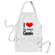 I love my science geek aprons