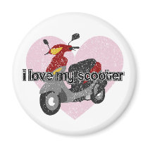 I Love My Scooter Magnet